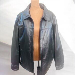 NWOT Black Leather Jacket Fully lined